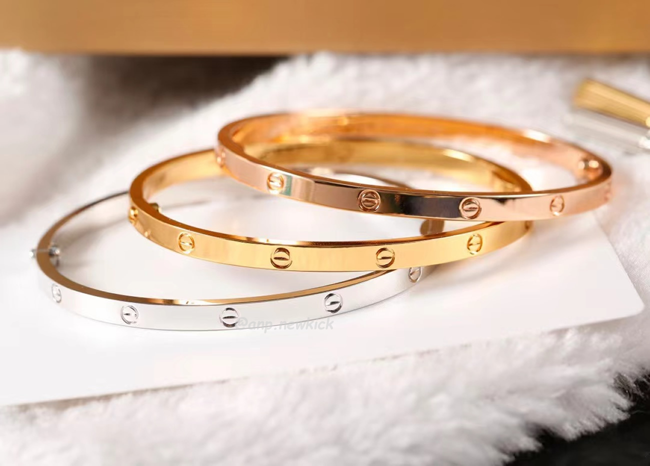 Cartier 18k Love Bracelets Gold Silver Rosegold (16) - www.newkick.vip